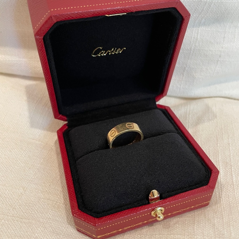 Authentic Cartier Love Ring Yellow Gold